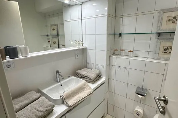 Gäste-WC Haus Ebbe und Flut Ferienwohnung 2