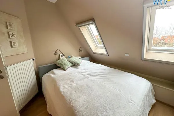 Schlafzimmer Haus Ebbe und Flut Ferienwohnung 2