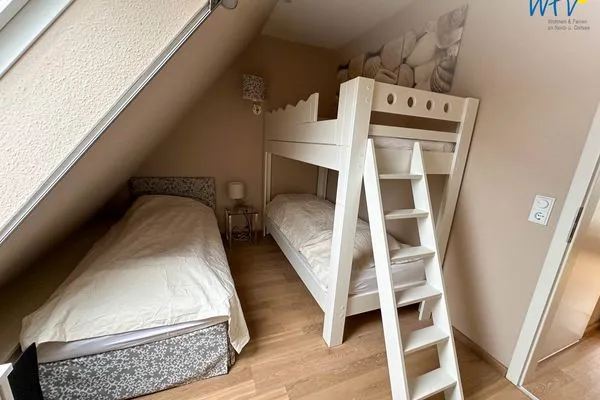 Schlafzimmer Haus Ebbe und Flut Ferienwohnung 2