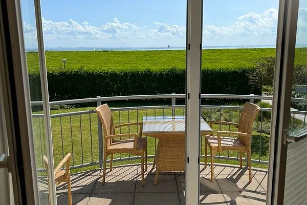 Balkon Haus Ebbe und Flut Ferienwohnung 2