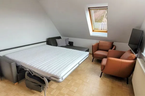 Schlafzimmer Fuhrmannshof Ferienwohnung Amke