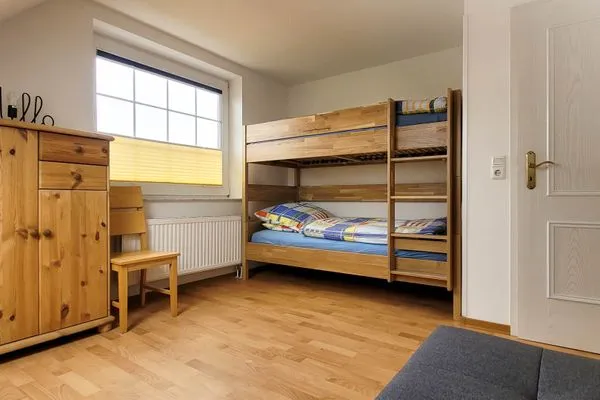 Schlafzimmer Fuhrmannshof Ferienwohnung Amke