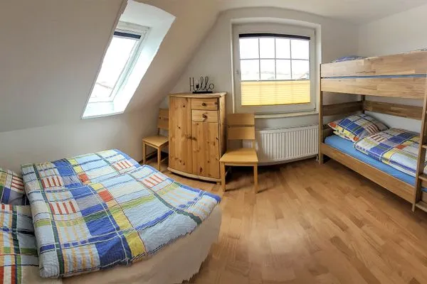 Schlafzimmer Fuhrmannshof Ferienwohnung Amke