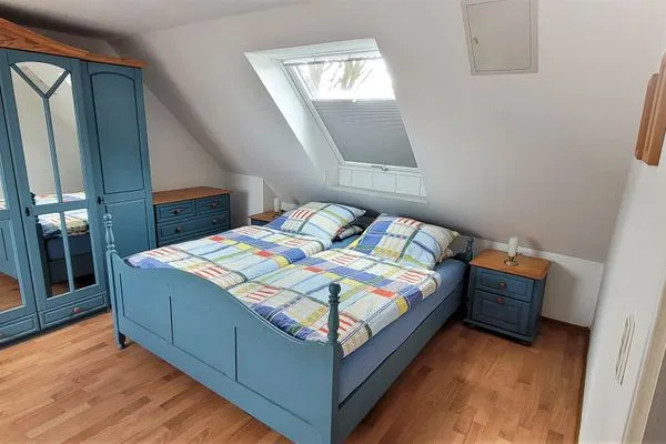 Schlafzimmer Fuhrmannshof Ferienwohnung Amke