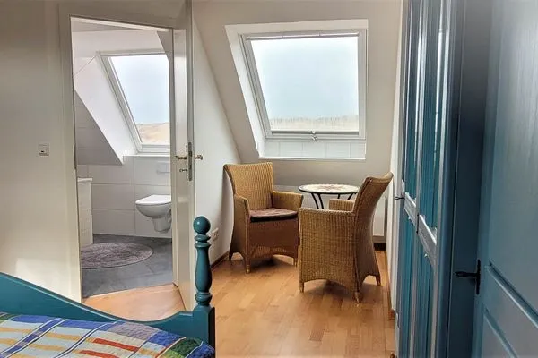 Schlafzimmer Fuhrmannshof Ferienwohnung Amke