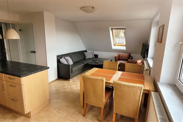 Wohnzimmer Fuhrmannshof Ferienwohnung Amke