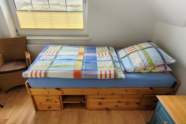 Schlafzimmer Fuhrmannshof Ferienwohnung Amke