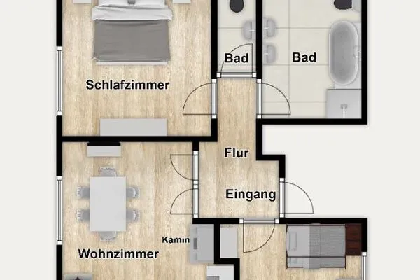 Grundriss Fuhrmannshof Ferienwohnung Cassen