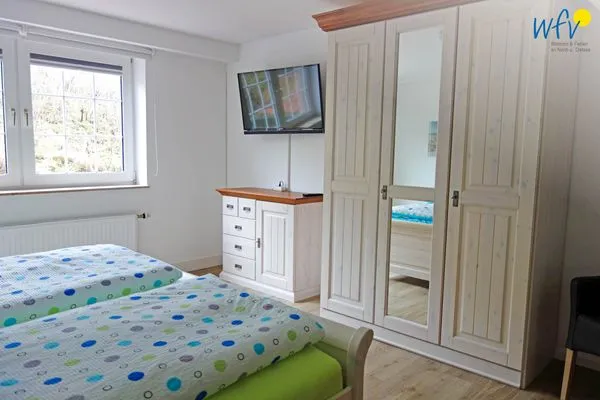 Schlafzimmer Fuhrmannshof Ferienwohnung Frauke