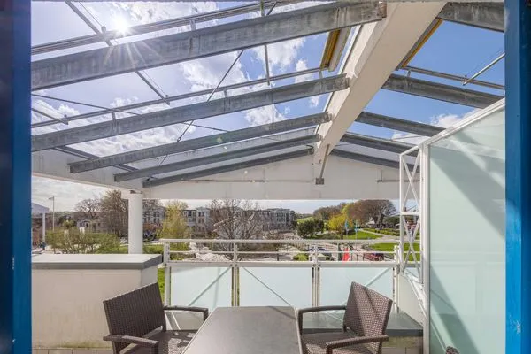 Ferienwohnung Albatros Aparthotel Zingst - Blick zum Innenhof  Albatros