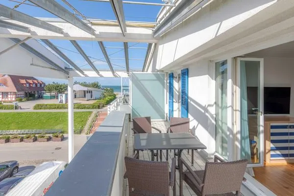 Ferienwohnung Albatros Aparthotel Zingst - Blick zur Ostsee  Albatros