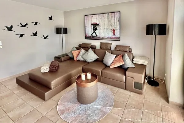 Wohnzimmer Parkresidenz am Hafen Wohnung HF 12 - "Luftsnapper´s"