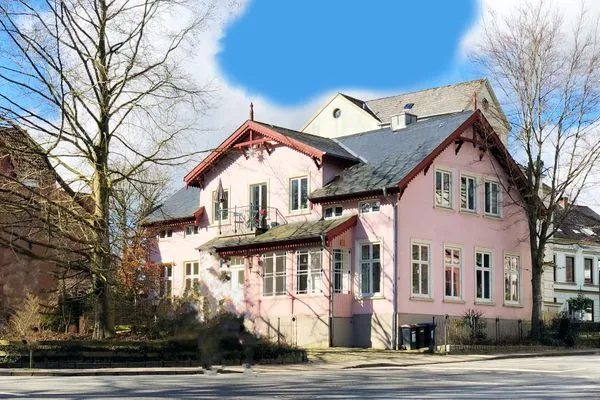 Die Villa Rosa in der Wrangelstraße  Villa Rosa