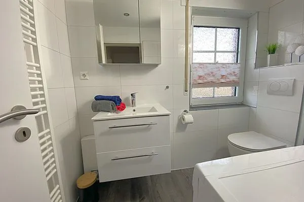 Badezimmer  Ferienwohnung Jolle