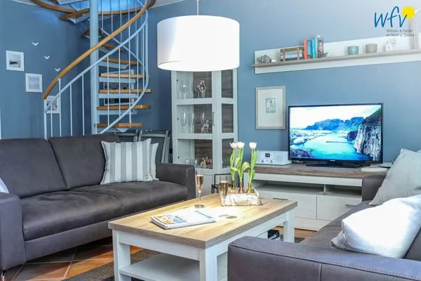 Wohnzimmer Ferienpark Seedorf Fischerhaus - Ferienwohnung 12