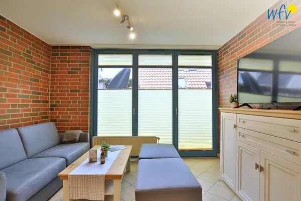 Wohnzimmer Ferienhaus Nikolausstraße 3B Ferienwohnung ,,Inseltraum''