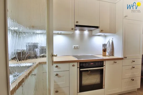 Küche / Küchenzeile Ferienhaus Nikolausstraße 3B Ferienwohnung ,,Inseltraum''