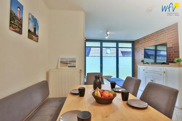 Wohnzimmer Ferienhaus Nikolausstraße 3B Ferienwohnung ,,Inseltraum''