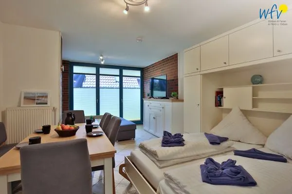 Wohnzimmer Ferienhaus Nikolausstraße 3B Ferienwohnung ,,Inseltraum''