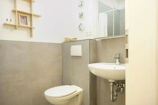 Badezimmer  Ferienwohnung Palstek Eckernförde