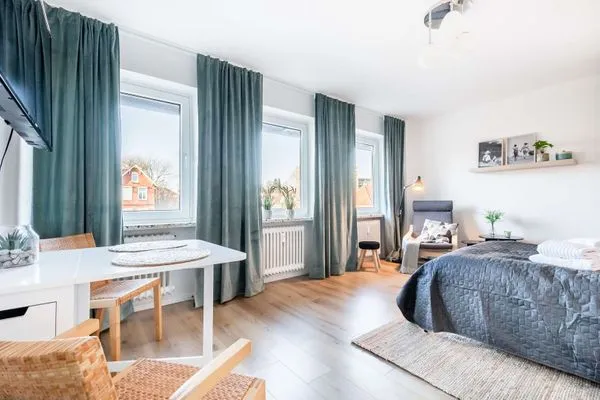 Bett  Ferienwohnung Kleine Auszeit Eckernförde