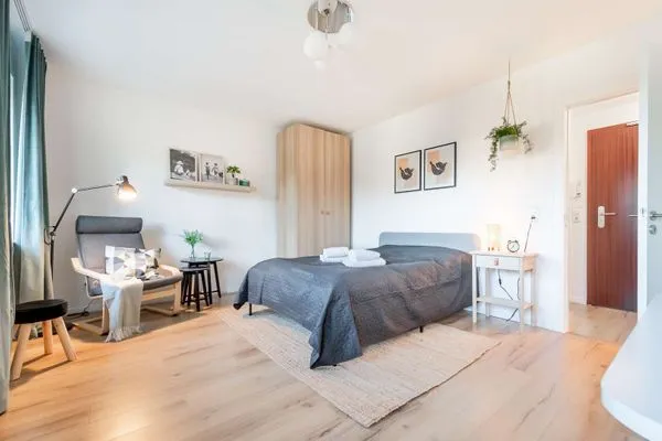 Bett  Ferienwohnung Kleine Auszeit Eckernförde