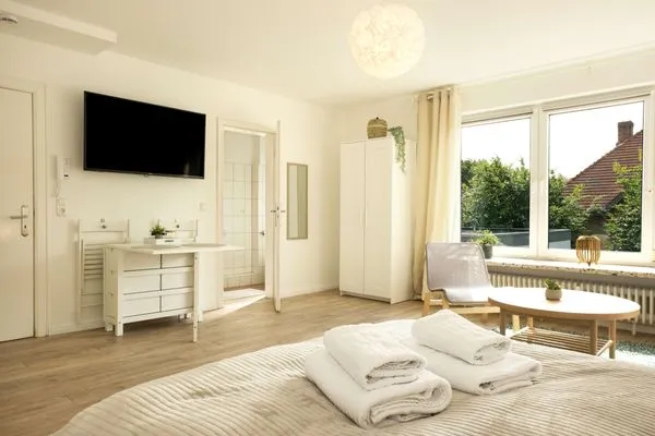 Bett  Ferienwohnung Lieblingsplatz Eckernförde