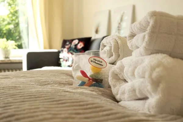 Bett  Ferienwohnung Lieblingsplatz Eckernförde