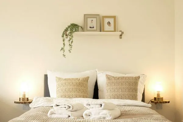 Bett  Ferienwohnung Lieblingsplatz Eckernförde