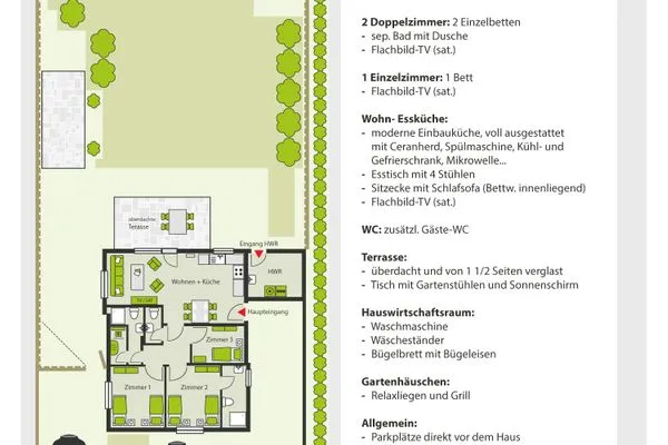 Grundriss  Weidenbruch - Lastering Ferienhäuser & Apartments