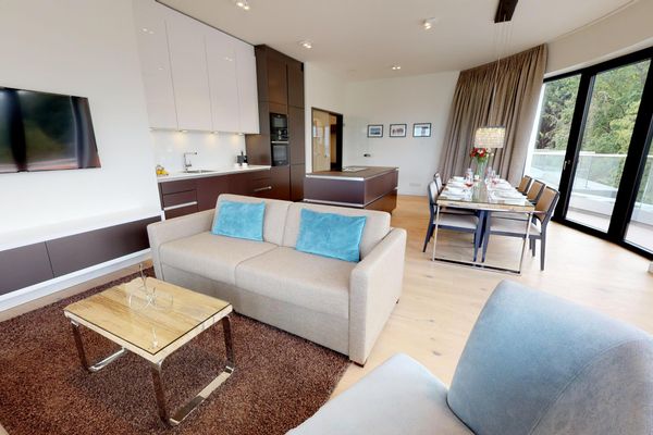 Luxus Ferienpenthouse 4.05 mit Sauna und riesiger Dachterrasse in Strandlage