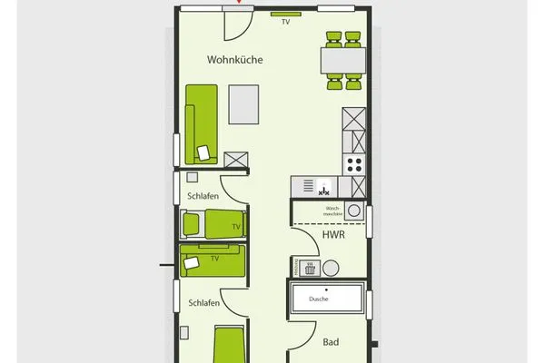 Grundriss  Mathilde - Lastering Ferienhäuser & Apartments