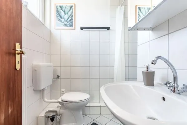 Badezimmer  Ferienwohnung Fördeblick Eckernförde
