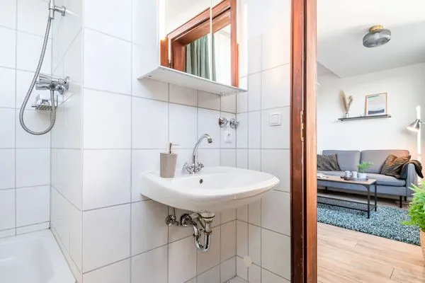 Badezimmer  Ferienwohnung Fördeblick Eckernförde
