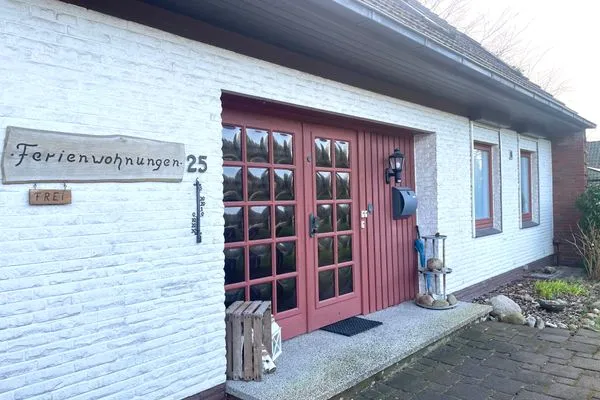 Haus Ingeborg Wohnung 1/EG Duhnen - Fassade / Eingang