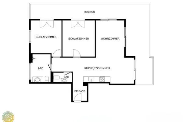 Grundriss  Garmisch Chalets - Wohnung Riessersee