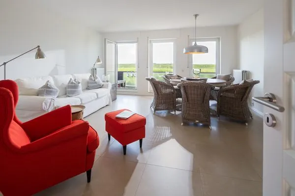 Wohnzimmer  Appartement Deichnest