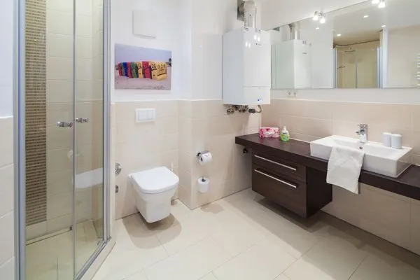 Badezimmer  Appartement Deichrose