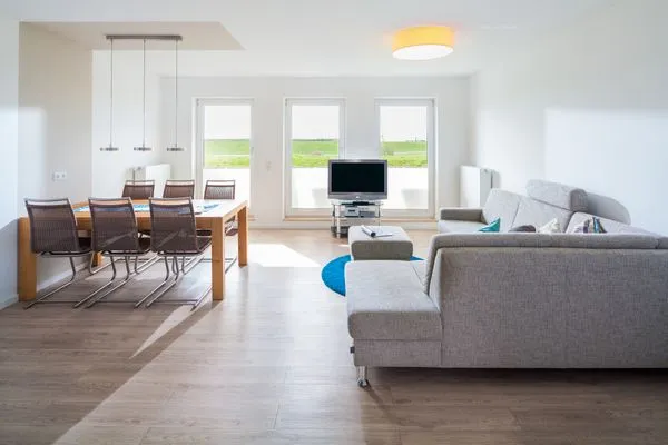 Wohnzimmer  Appartement Deichrose