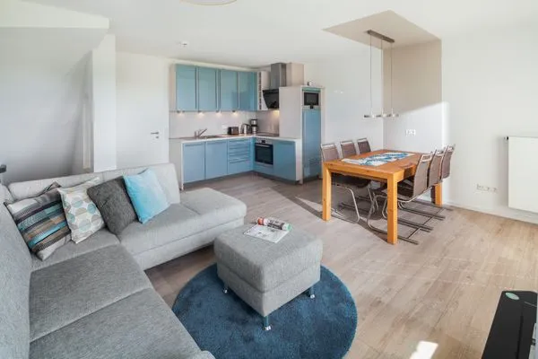 Wohnzimmer  Appartement Deichrose