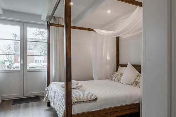 Bett  Ferienwohnung Ahoi Inselzeit Pellworm