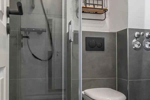 Badezimmer  Ferienwohnung Ahoi Inselzeit Pellworm