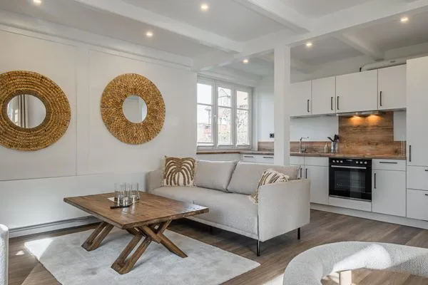 Wohnzimmer  Ferienwohnung Nordseelounge Pellworm