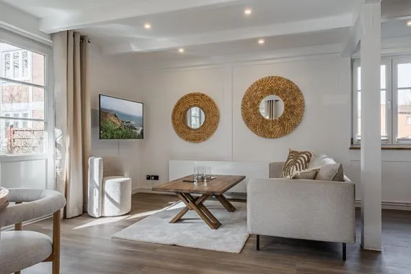 Wohnzimmer  Ferienwohnung Nordseelounge Pellworm