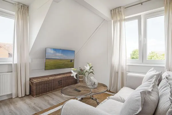 Wohnzimmer  Ferienwohnung Deichblick Quartier Pellworm