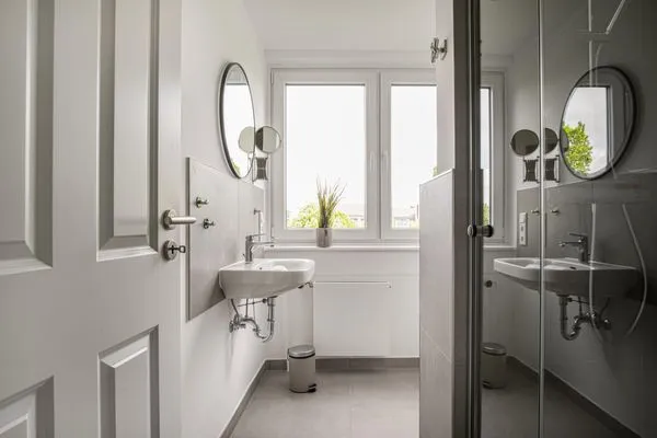 Badezimmer  Ferienwohnung Deichblick Quartier Pellworm