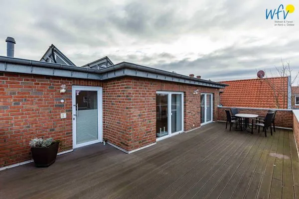 Balkon Haus Dünenrose Ferienwohnung Neptun