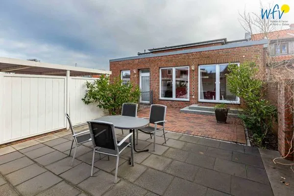 Terrasse Haus Dünenrose Ferienwohnung Octopus