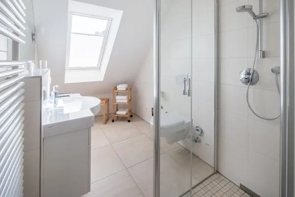 Badezimmer  Ferienwohnung Strandläufer