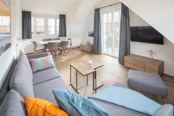 Wohnzimmer  Dünenglück (Haus Nordland)